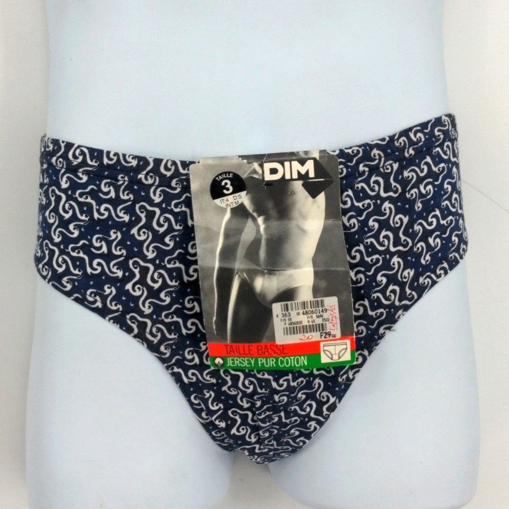 Vintage DIM Mens Sport Bikini Brief Size Medium Sissy New With Tags Old Stock
